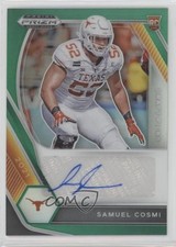 2021 Panini Prizm Draft Picks Green Samuel Cosmi #DPA-SAC Auto 10nl
