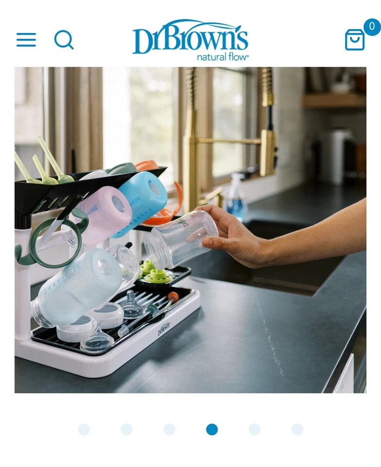 Dr. Brown's Drying Tower, Stand-Up Drying Rack, Countertop Baby Bottle Drying - Image 3 of 3