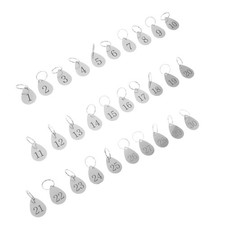 30 Pcs Metal Number Key Tags Keys Id Identifiers Markers Ring Locker Numbered