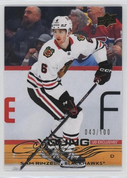 2025-26 Upper Deck Series 1 Young Guns Exclusives 43/100 Sam Rinzel #248 1tb4