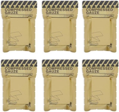 Sterile Compressed Gauze for Emergency Wound Dressing, 6 pack