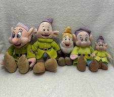 Disney Snow white and the seven Dwarfs bundle of soft toys plush