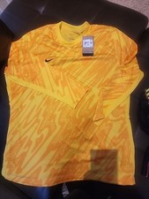 Image of NWT Nike Dri-FIT Guardian Goalkeeper Jersey Men's XXL Yellow/Orange FD7476-719