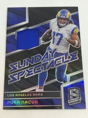 PUKA NACUA 2024 Spectra Sunday Spectacle Blue Patch /99 #SS-PNA LA Rams