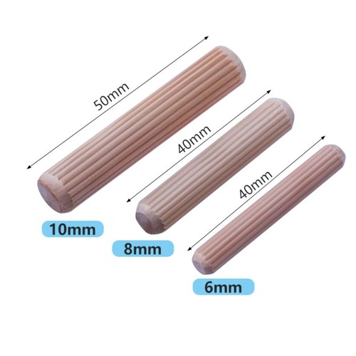 Kork-Nadel bolzen Holz nägel Runde gerillte Stecker - Bild 3 von 15