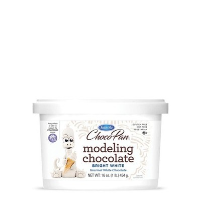 ChocoPan Modeling Chocolate for Cake Decorating, Bright White 1 Pound