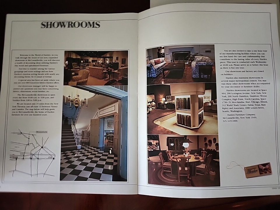 Harden Furniture Vintage 1980's Catalog Office Furniture Ad
