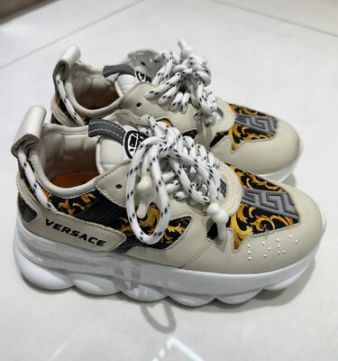 Versace Chain Reaction Baroque Women Shoes Sneakers 36 size
