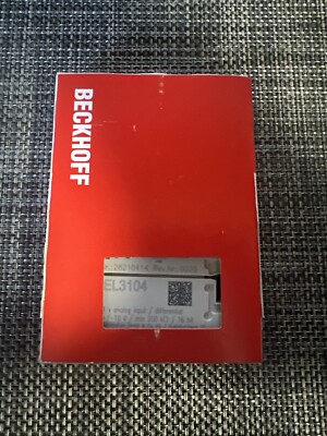 Beckhoff EtherCAT-Klemme 4-Kanal-Analog-Eingang 10V 16Bit EL3104 ( EL 3104 )