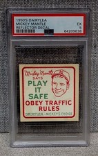 Mickey Mantle Obey Dairylea Dairy NY Yankees Baseball Card Decal PSA 5 LOW POP