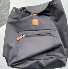 Bric's X Travel X Bag City Backpack Cinch Bag Black Adjustable Unisex