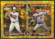 2024 Topps Chrome Update Sapphire David Banuelos Matt Krook Rookie Gold #/50