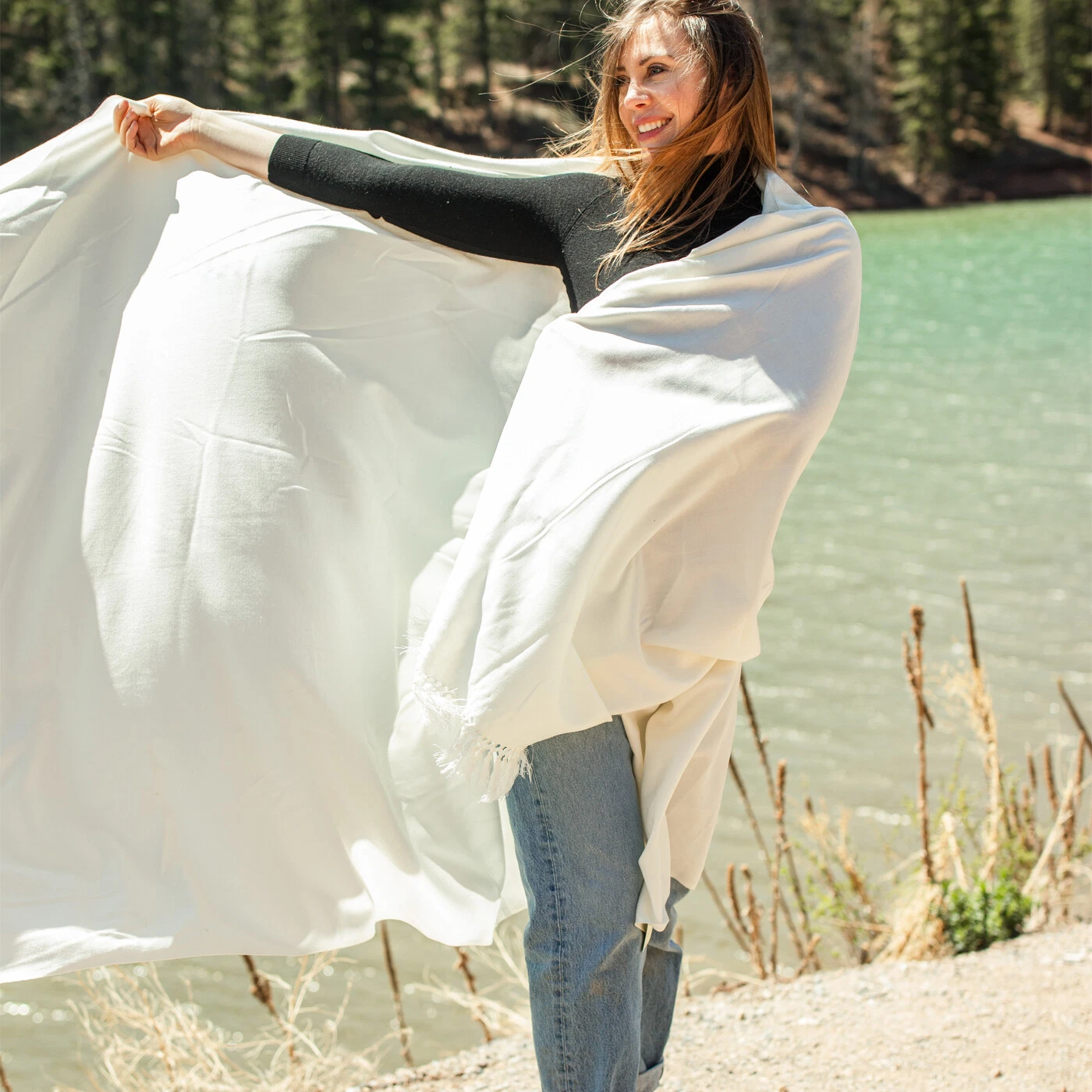 Meditation Shawl/Blanket, Wool Shawl/Wrap/Scarf/Stole. Unisex. Fair Trade