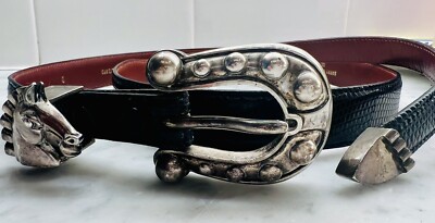 Barry Kieselstein-Cord Sterling Horse Buckle #SL10 Tapered  display picture 1