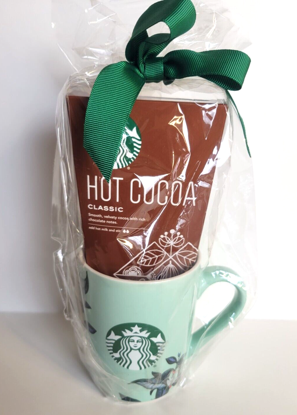 Starbucks 10Oz Coffee Mug Gift Set With Hot Cocoa Mix