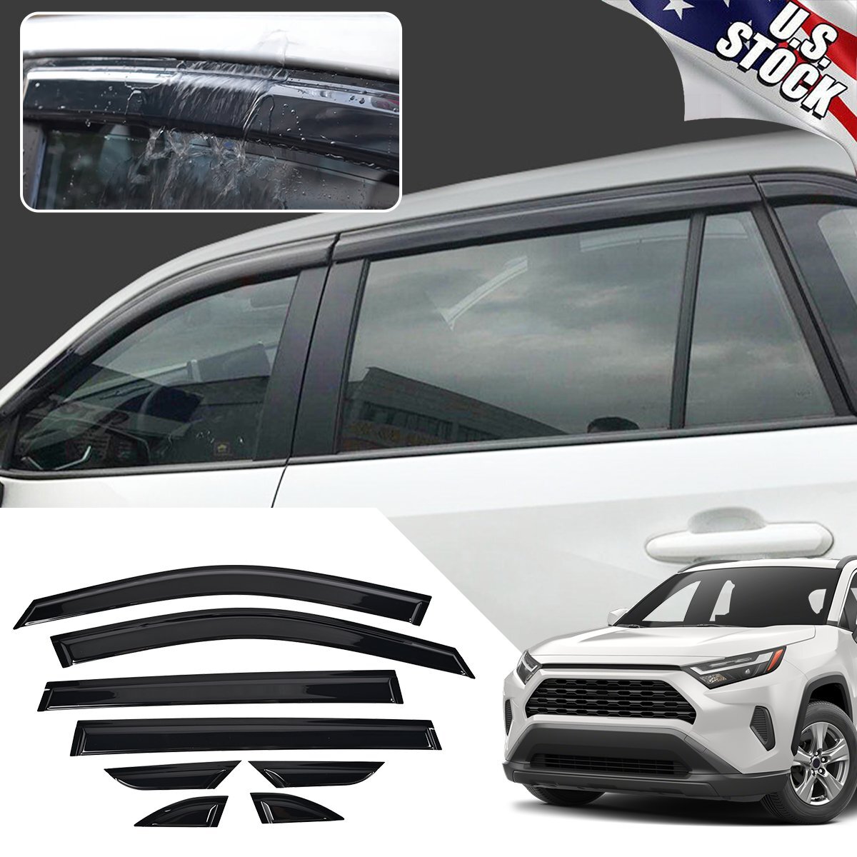 Housse De Volant Pour Toyota RAV4 2019-2024 - Antidérapante, Respirante, Facile à Installer, Protection Contre L'usure - 7