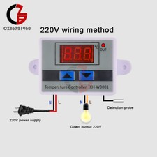 Digital LED Temperature Controller Thermostat Control Switch Probe 12V/24/220V