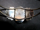 STERLING SILVER W TURQUOISE BRACELET HALLMARKED VINTAGE HAND MADE STAMPED ZIA — photo 6