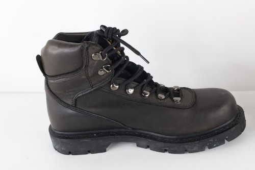Vtg 90s Cat Caterpillar Men 8M Distressed Goretex Leather Waterproof Work Boots - Picture 9 of 12