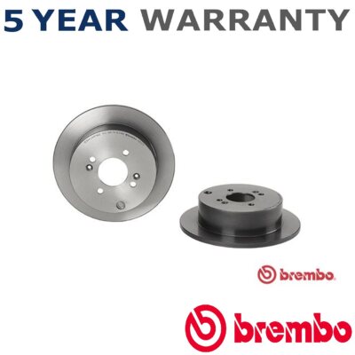 Brembo Rear Brake Discs Fits Hyundai i20 Getz Accent Kia Rio Pride