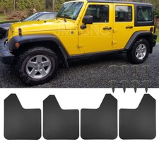 4pcs Splash Guards Mud Flaps Mudguards Front Rear For Jeep Wrangler Jk Jl Jku 4pcs Splash Guards Mud Flaps Mudguards Front Rear For Jeep Wrangler Jk Jl Jku