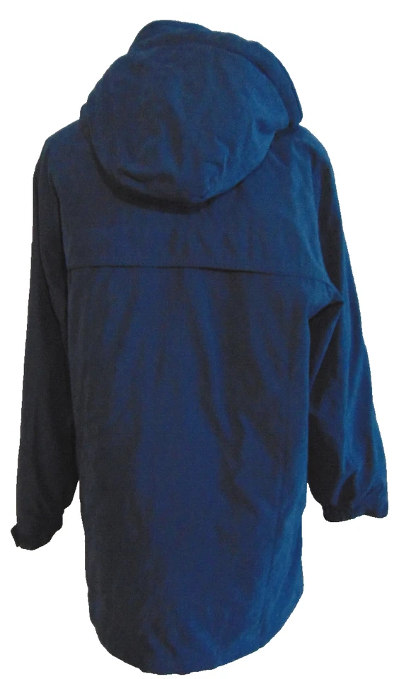 CROFT & BARROW MUJER MEZCLA NAILON GAMUZA PARKA AZUL AGUA RESISTENTE AL VIENTO ABRIGO~L/XL Foto 2 de 4