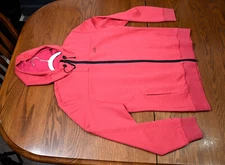 Equiline, New, Full Zip Tech Sweatshirt coat jacket ladies XXL red pink peach