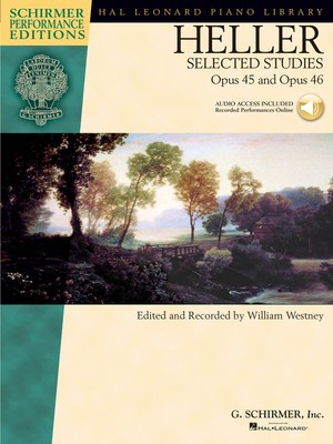 Heller Selected Piano Studies Opus 45 & 46 G Schirmer Performance Book & Audio