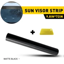 Matte Strip Sun Visor Windshield Banner Vinyl Long Lasting Premium Blank Decal