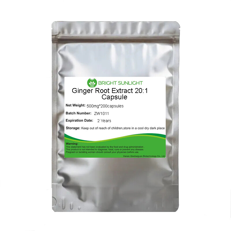Organic Ginger Root Extract 20:1 Capsule 500mg*200capsules