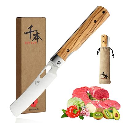 440A stainless steel Ultra sharp pocket folding Chef knife peeling utility kn...
