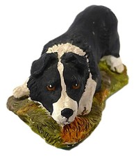 Vintage STEF 'Sheepdog' Small Ornament Signed and Handmade