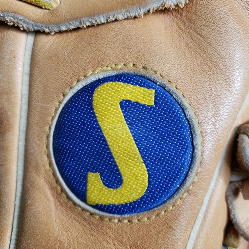 GUANTO DA BASEBALL PROFESSIONALE SC1 SPALDING VINTAGE 13,5" RHT MLB 42-615 In pelle - Foto 11 di 11