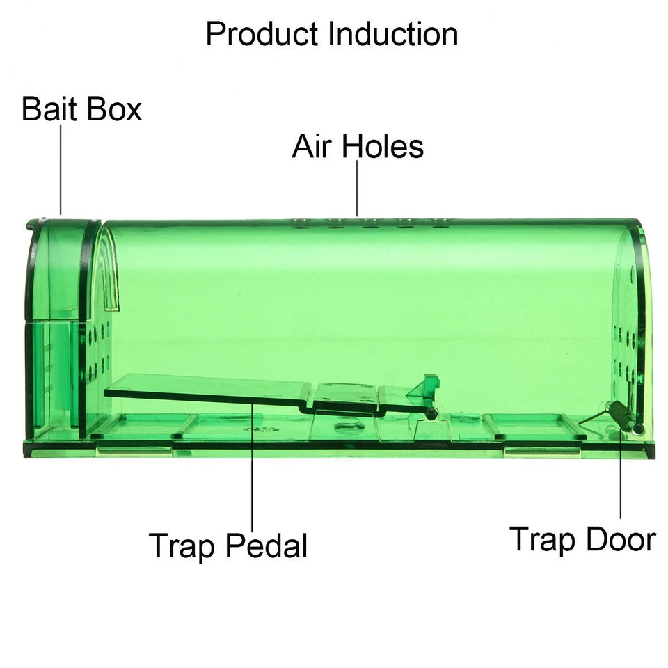 2pcs Mouse Trap Pied Piper Mouse Cage Human Large Live Rodent Control - Image 4 of 4
