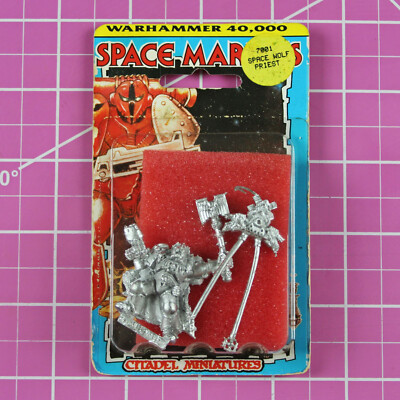 Warhammer 40K Ulrik the Slayer Space Wolf Priest NIB Metal - Rogue Trader, OOP
