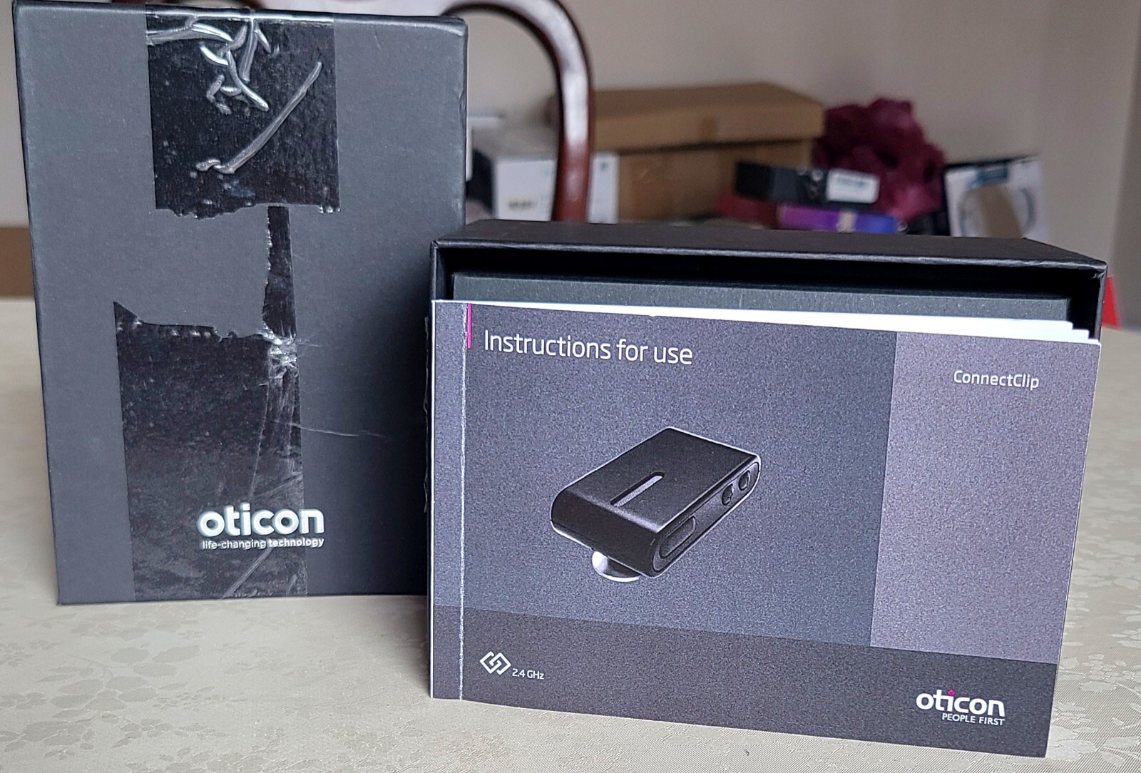 NEW OTICON CONNECTCLIP Microphone for Bluetooth Oticon OPN /OPN S/Hearing Aids eBay