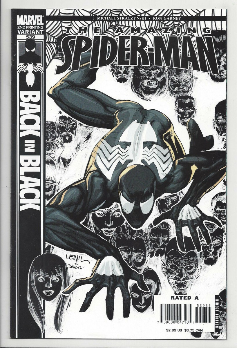 AMAZING SPIDER-MAN #539 (2nd PRINT) VARIANT Back In Black Marvel