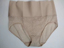 Maidenform Flexees Smoothing Shapewear Brief FP0051-Beige Lace-XL (1 pair)