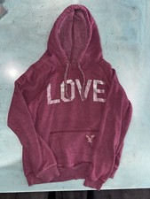 American Eagle Outfitters Women s Medium Graphic Hoodie - Color: Merlot