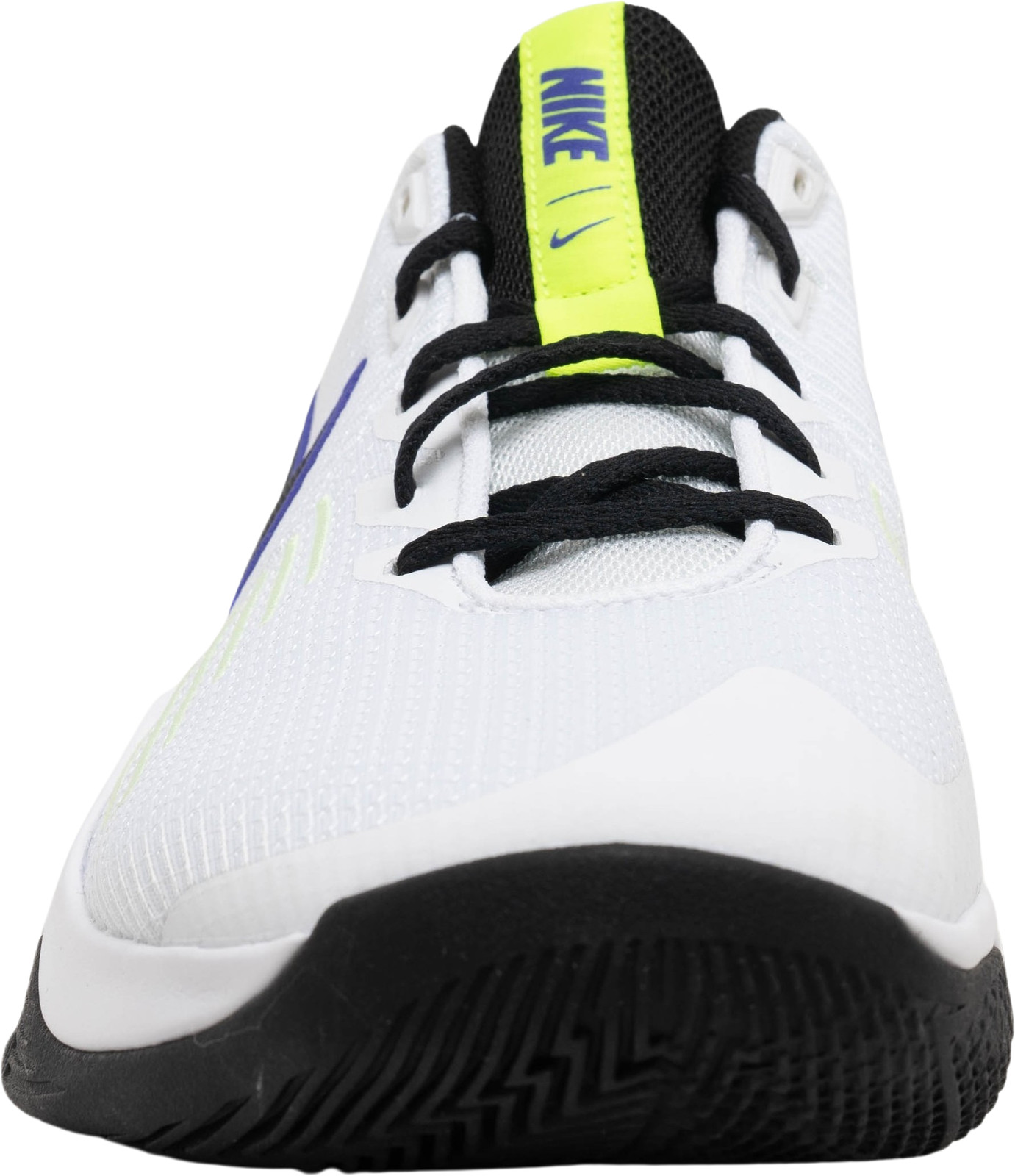 Nike Precision 5 White Black Barely Volt Athletic Sneakers Men Size 12 Nike Precision 5 FlyEase Black White for Sale | Authenticity  main image 2