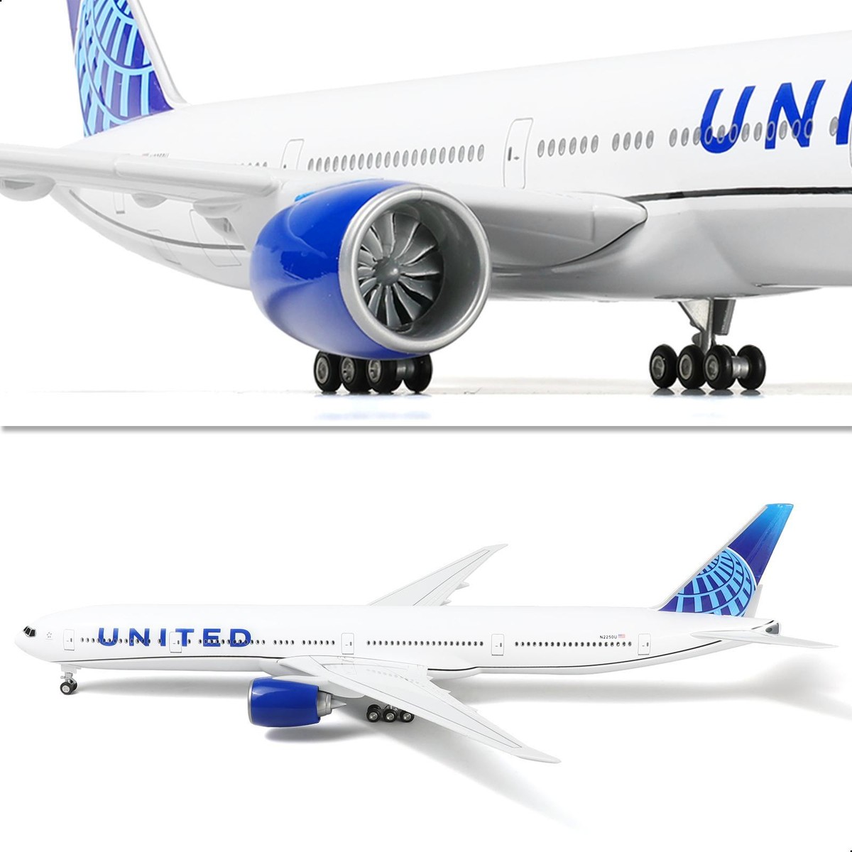 United B777-300 　1/150スケール Amazon.com: QIYUMOKE 1/150 Boeing 777-300ER United 18.5