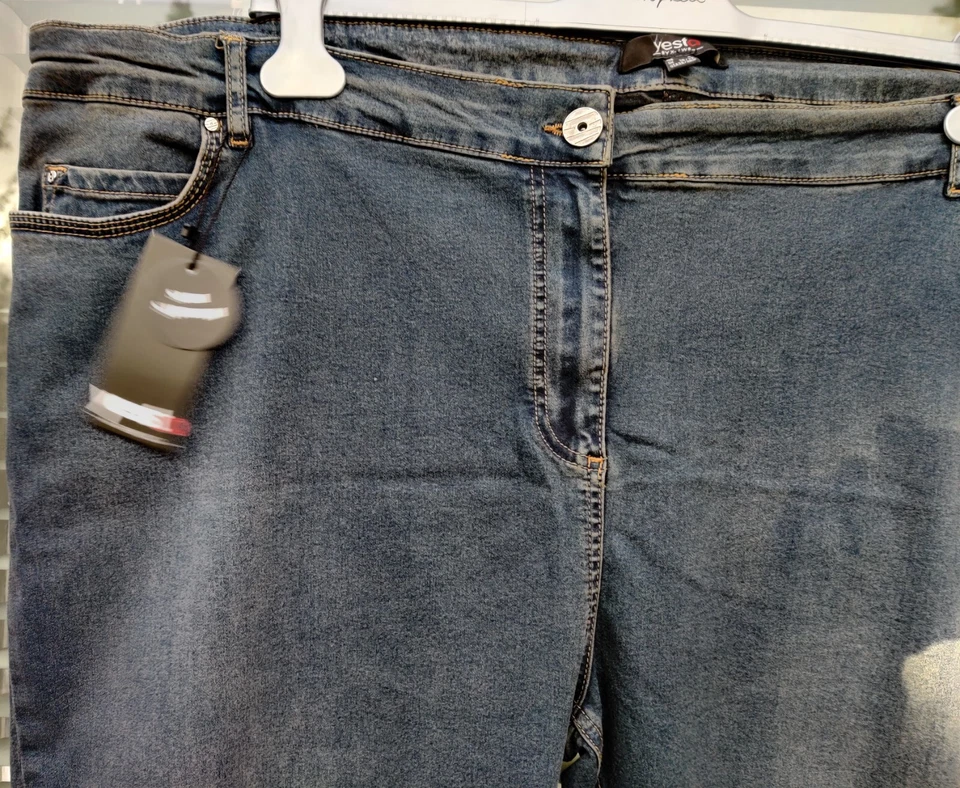Yesta BY X -TWO A24391A Damen Jeans Hose slim Stretch fit Gr.EUR 5 Dark Blue Neu - Bild 4 von 4