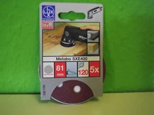 5 Pcs Touch Fastener Sandpaper for Metabo SXE400 240 Grain Lux Tools 3 3/16in