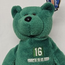 New York Jets NFL Vinny Testaverde 16 Limited Treasures Pro Bear Tags Plush Toy