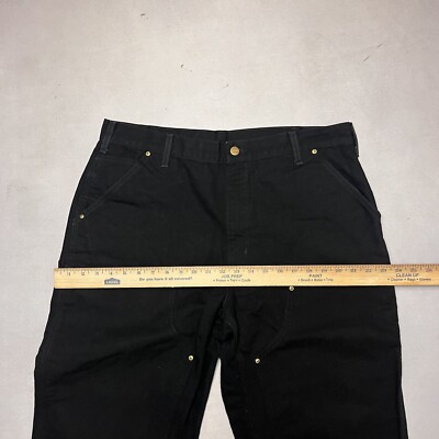 Vintage Carhartt Double Knee B01 Blk Pants Jeans USA 38x30 | eBay