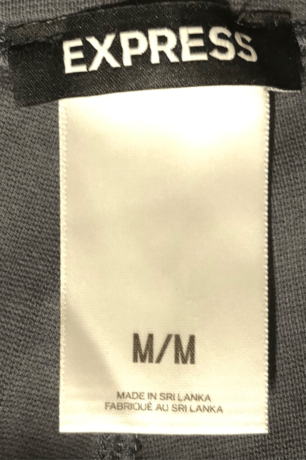 Express Women’s Size Medium Dark Gray Zipper in Front High Waisted