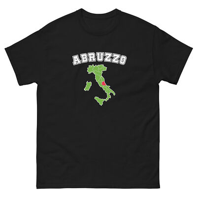 New Abruzzo Region Map Adult Shirt Italy Italia Pescara L'Aquila