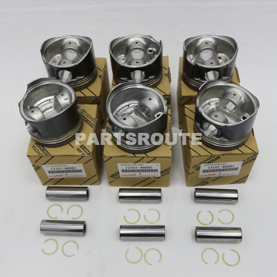 Toyota Supra JZA80 2JZ-GTE Aristo Turbo OEM Echte Kolben SET 13101-46091 x6
