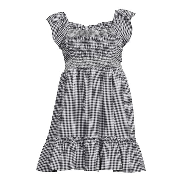 gingham smock dress Red with Sleeveless Fit Style it with simple sandals or dress it up with a heelits one of those pieces that can go either way depending on your day Terra & Sky Women's Navy