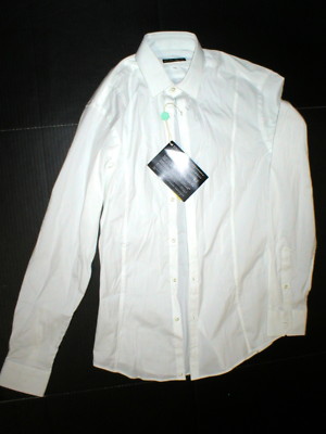 New Mens NWT Designer Brian Dales Button Down Shirt M 15.5 39 White Nice Crisp